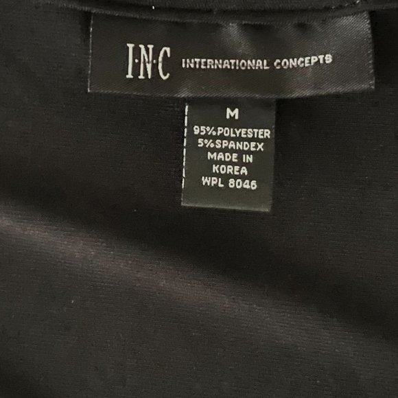 INC International Concepts Black Top Lace Insert Size M - Picture 5 of 5